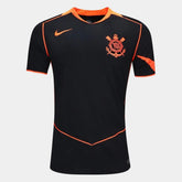 Camisa Corinthians Total 90 III 2025/26 Torcedor Pro Masculina - Preto+Laranja