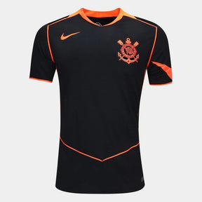 Camisa Corinthians Total 90 III 2025/26 Torcedor Pro Masculina - Preto+Laranja