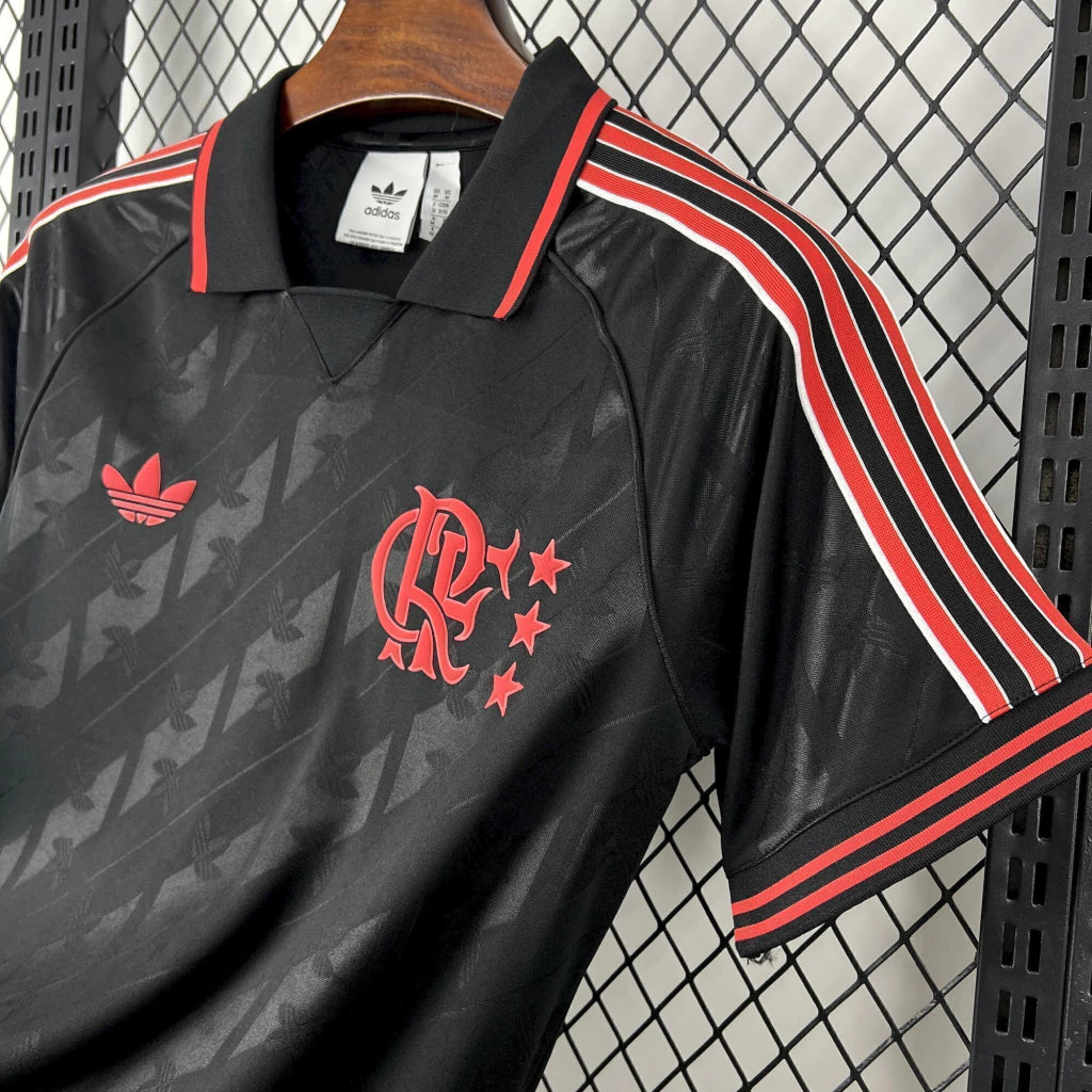 CAMISA FLAMENGO LIFESTYLE BLACK 25/26 - TORCEDOR
